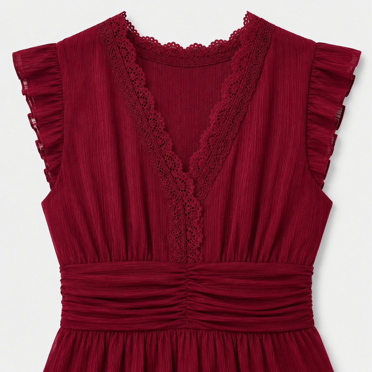 The Amelia Ruffle Midi Dress